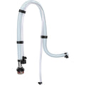 Tube pour circuit d'aspiration, coloris blanc et gris, avec un raccordement par embouts