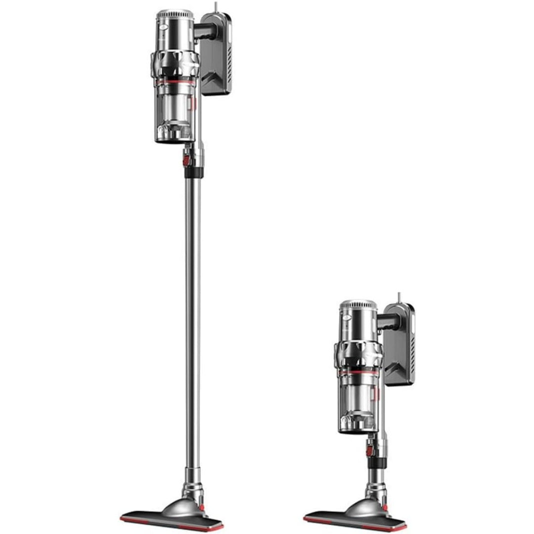 Aspirateur vertical proposant une contenance annoncee de 1,1 l
