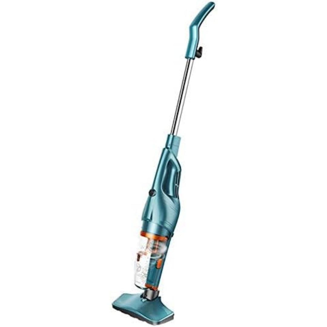 Aspirateur au format balai integrant des elements lavables et un mouvement rotatif