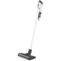 Aspirateur vertical associant la collecte de la poussiere au coloris blanc